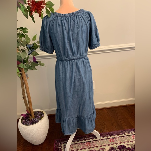 🦋Style and Co. denim dress size small - Picture 8 of 9